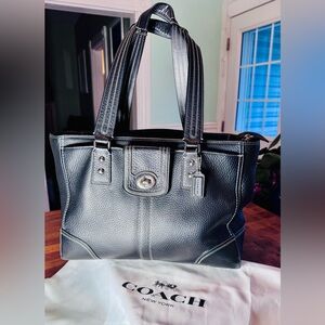 Coach Black Leather Handbag